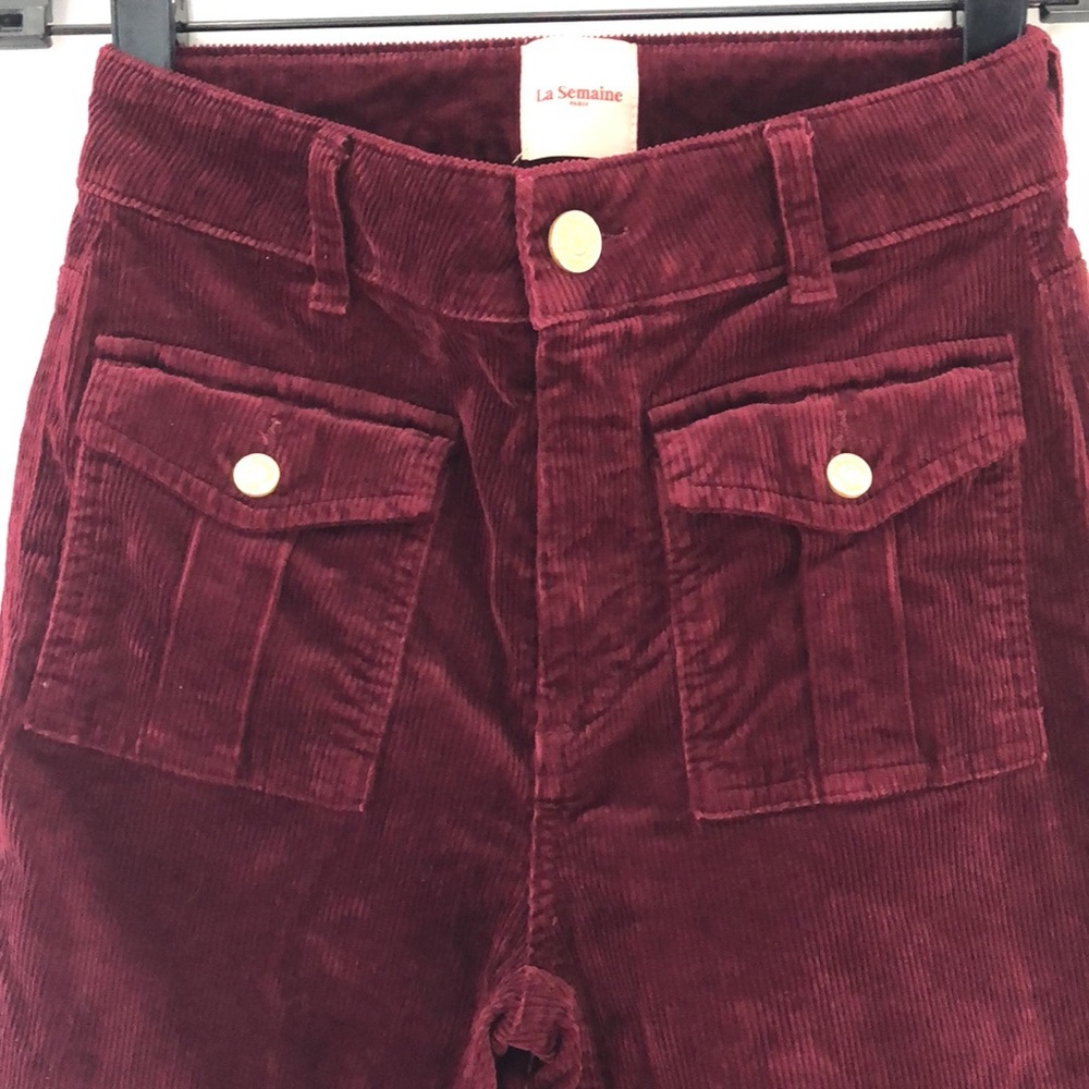 La Semaine Paris maroon corduroys pants! Size 36. (US = XXS).